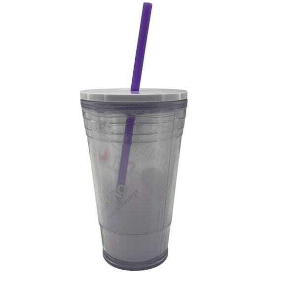 Starbucks Tumbler Plastic w/ Lid & Straw Venti Acrylic 2012 Cold Cup Slogan 16oz - Picture 3 of 12
